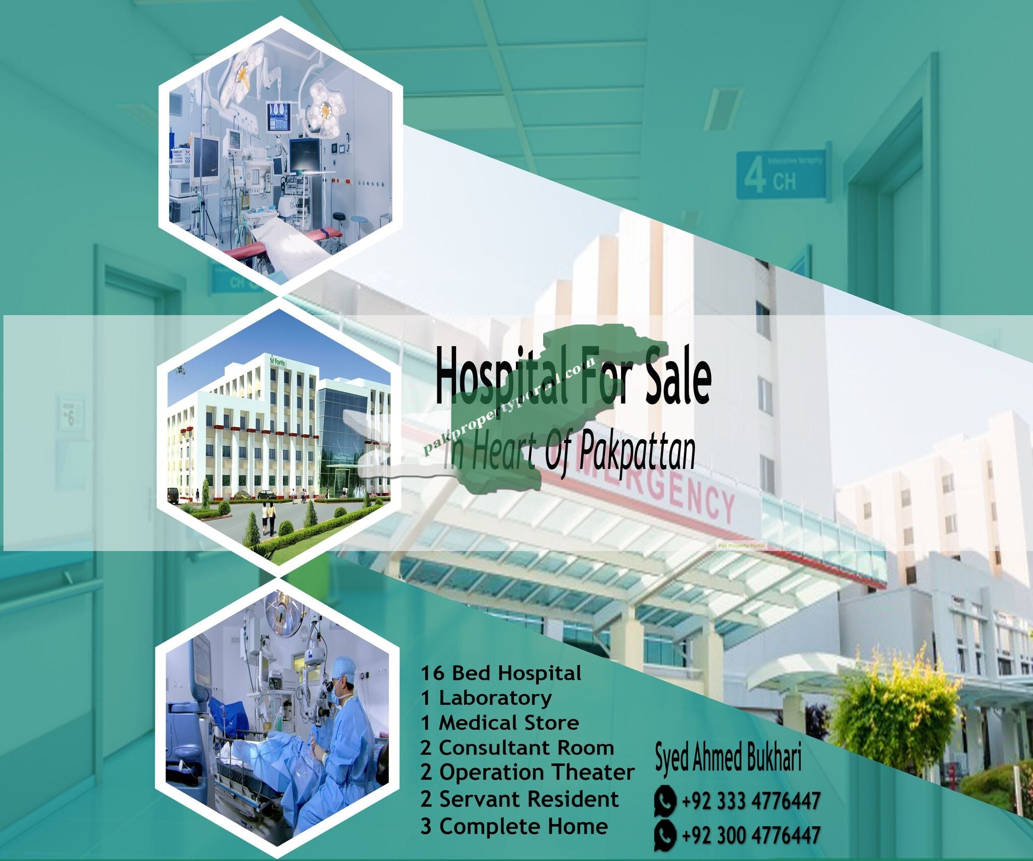 Running Hospital for Sale in Pakpattan