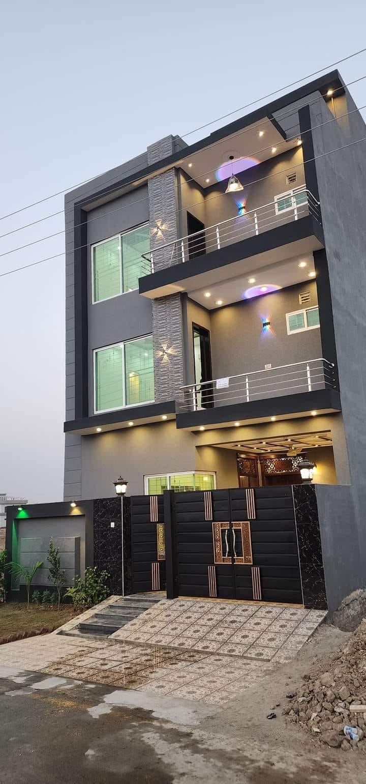 5 Marla brand new triple Story House for Sale in E Block Central Park Lahore