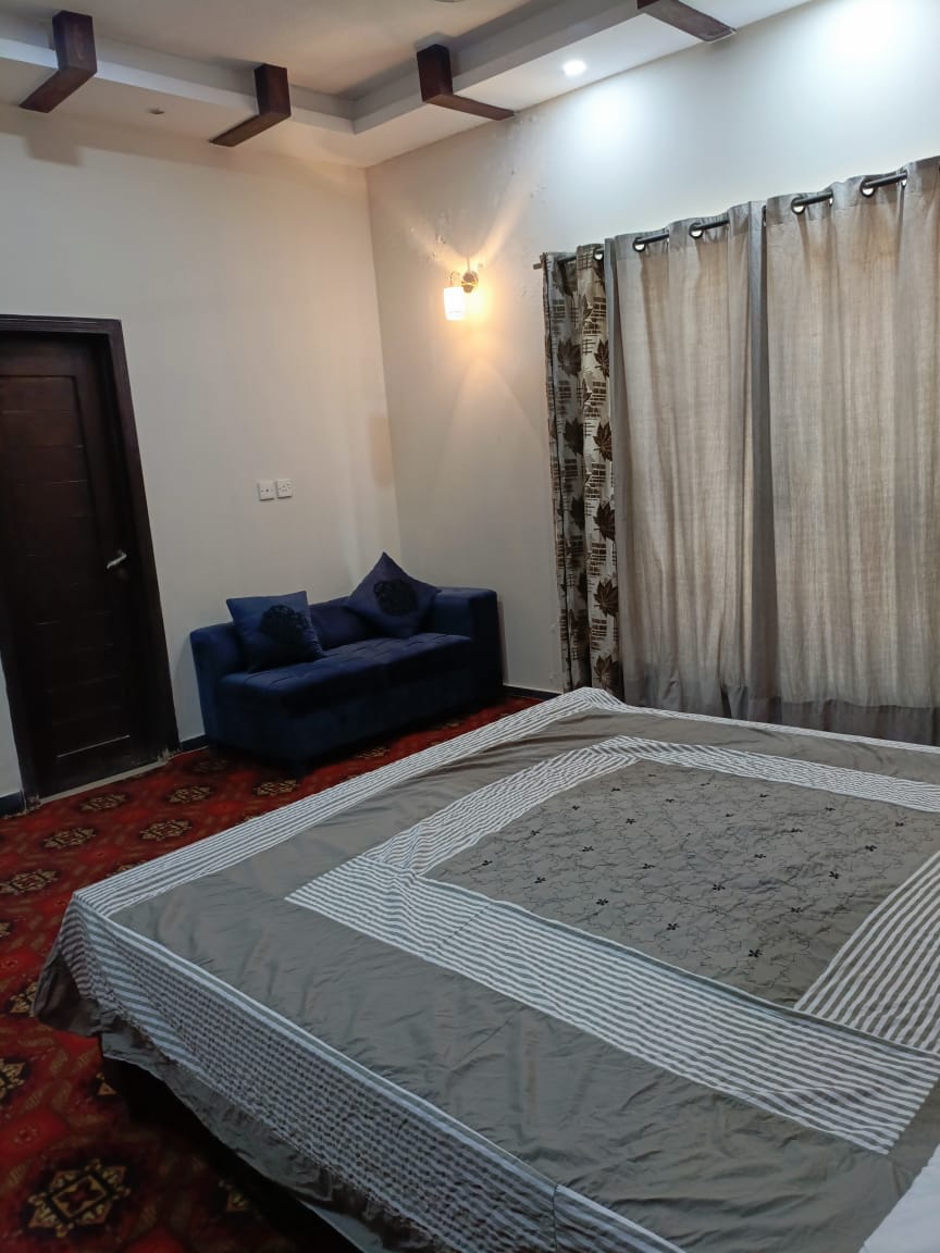 10 Marla furnished upper portion available for rent Bahria Town Lahore
