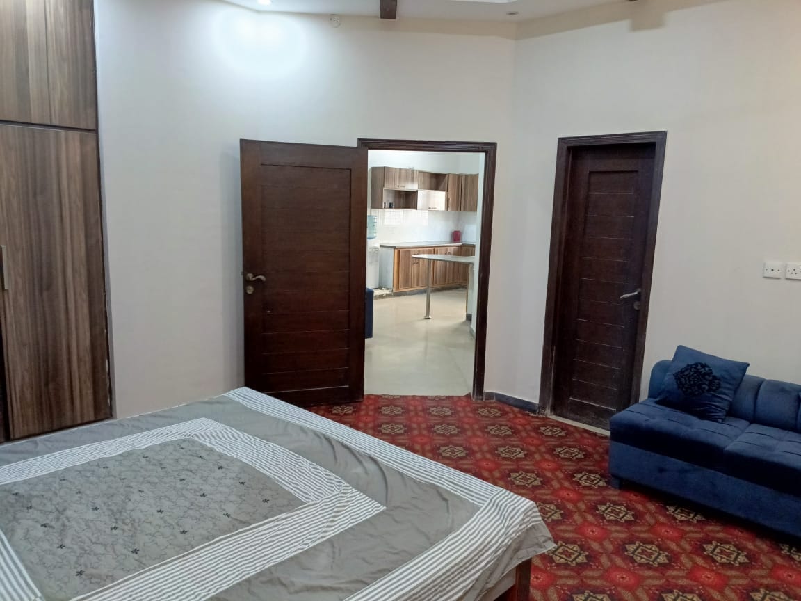10 Marla furnished upper portion available for rent Bahria Town Lahore