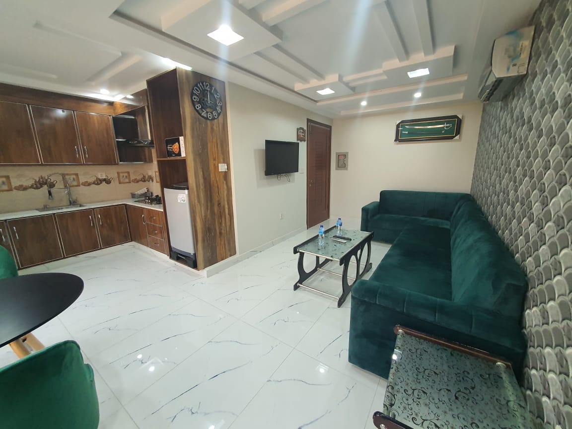 Single bed Brand New Apartment For Sale In Sector-E Quaid commercial block Bahria town Lahore