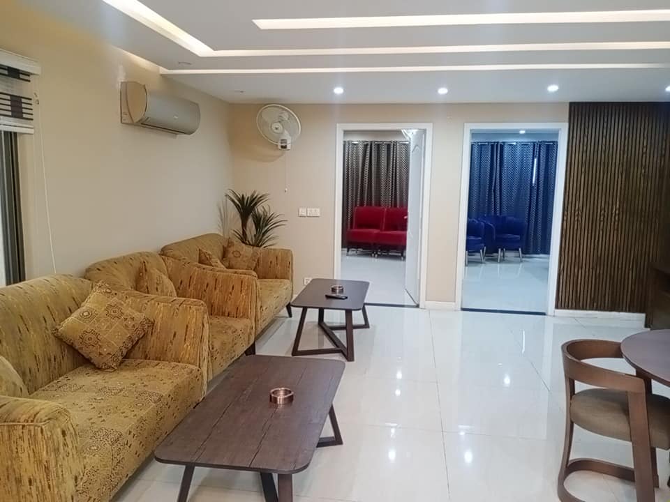 3 Bed Beautiful Fully Furnished Apartment Available For Rent in  Sector E Commercial Bahria Lahore