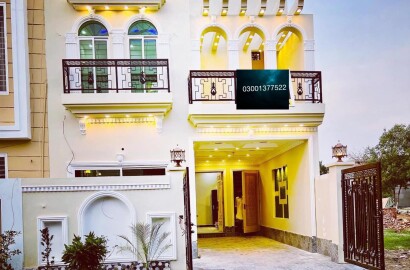 6 Marla Brand New Triple Story House For Sale Canal Garden Lahore