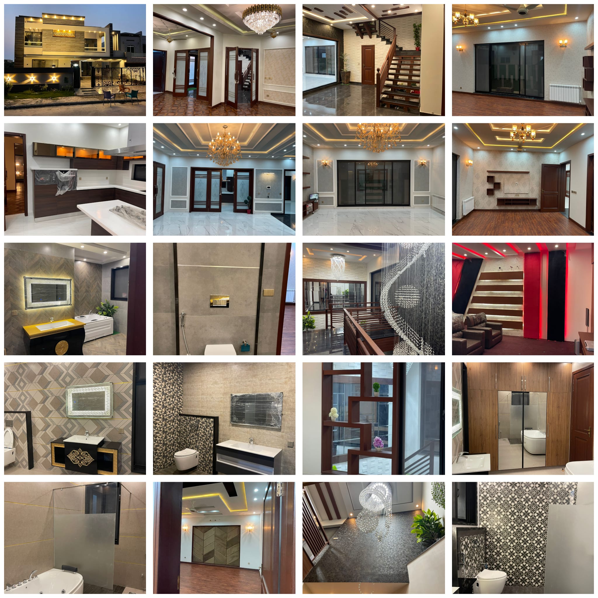 1 Kanal Brand New Modern and Luxury house for sale in Overseas A Block  Bahria Town Lahore