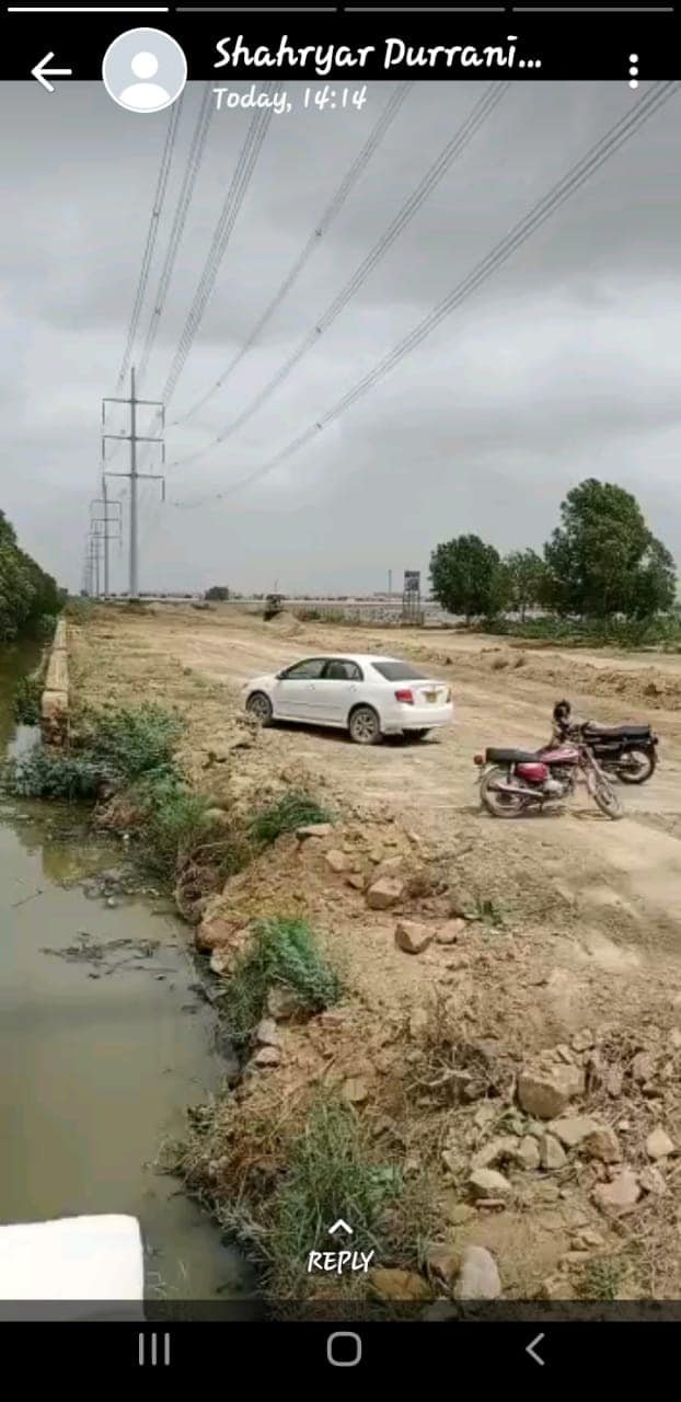 120 sq yard plot for sale in Anabia gold city Scheme 33 Karachi