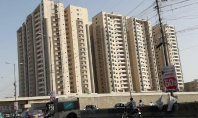 Brand New 3 bed Drawing Dinning flat available in Saima Royal Residency Gulshan e Iqbal Karachi