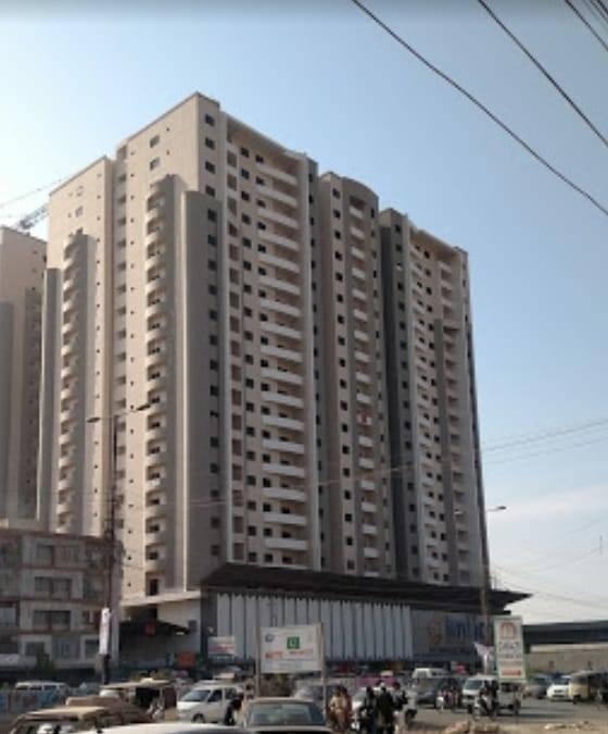 Brand New 3 bed Drawing Dinning flat available in Saima Royal Residency Gulshan e Iqbal Karachi